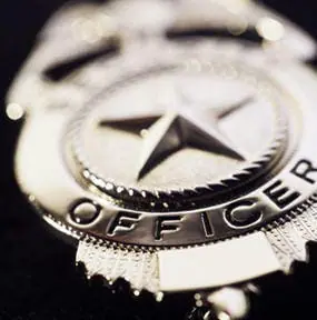 Close up of Police Badge