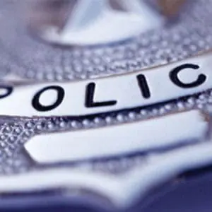 Police Badge Close Up