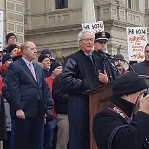 poam rally at the capitol in lansing michigan