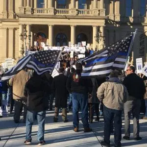 rally at the capitol poam