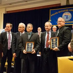 2018 POAM Police Officer of the Year Award: Scott Morgan & Max Christe, Livonia POA