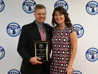 POAM-Craig-Mast-Wife 2019 POAM Police Officer of the Year Awards