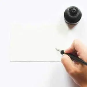 Hand holding pen near white paper and an ink well | Task Force Appointment | POAM President's Thoughts | MLC September Updates