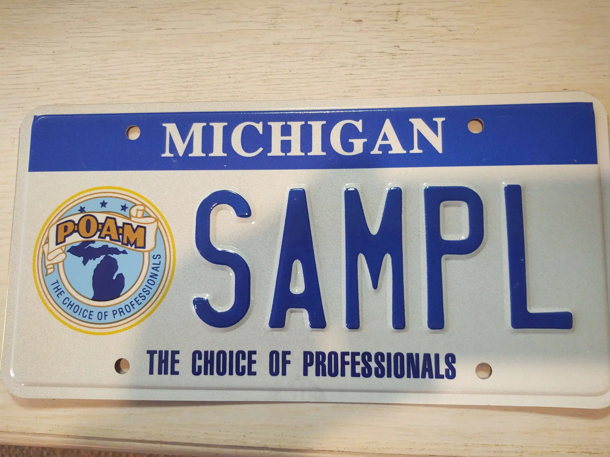 POAM License Plate