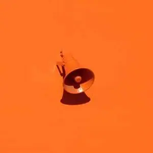 Orange megaphone
