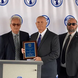 POAM President Jim Tignanelli, Deputy Kirk Carter, and Business Agent Dave LaMontaine.