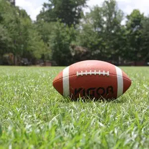 Football laying on green grass | NFL Response