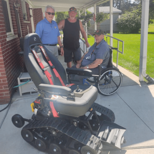 Wheelchair being delivered by Tignanelli
