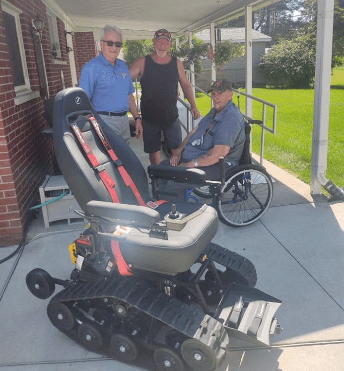 Wheelchair being delivered by Tignanelli