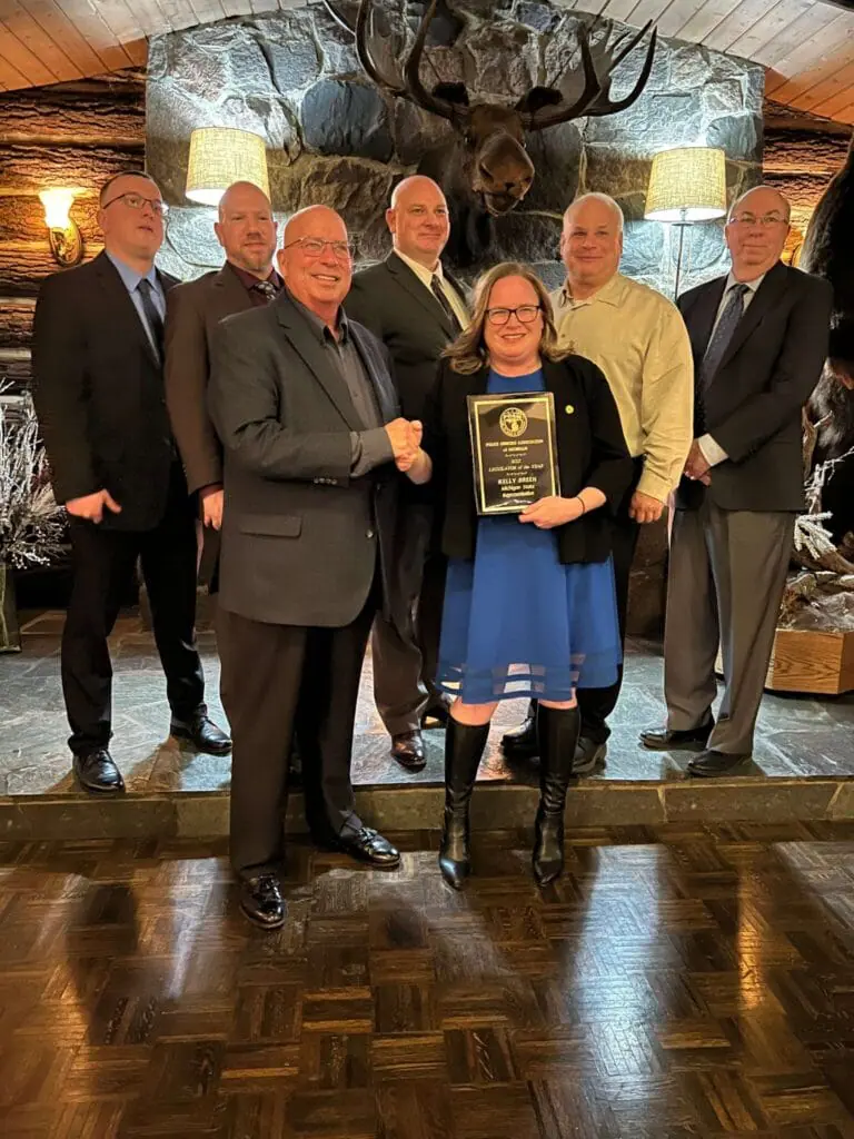 MI State Rep. Kelly Breen Michigan State Representative Kelly Breen presented with the 2022 Legislator of the Year Award from POAM
