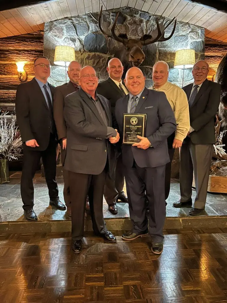 POAM Legislator of the Year Award for T.C. Clements Michigan State Representative T.C. Clements presented with the 2022 Legislator of the Year Award from POAM