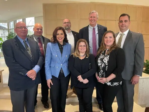 POAM Business Agents & Staff meet with Michigan Gov. Whitmer