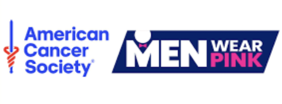 American Cancer Society and the Men Wear Pink text logos