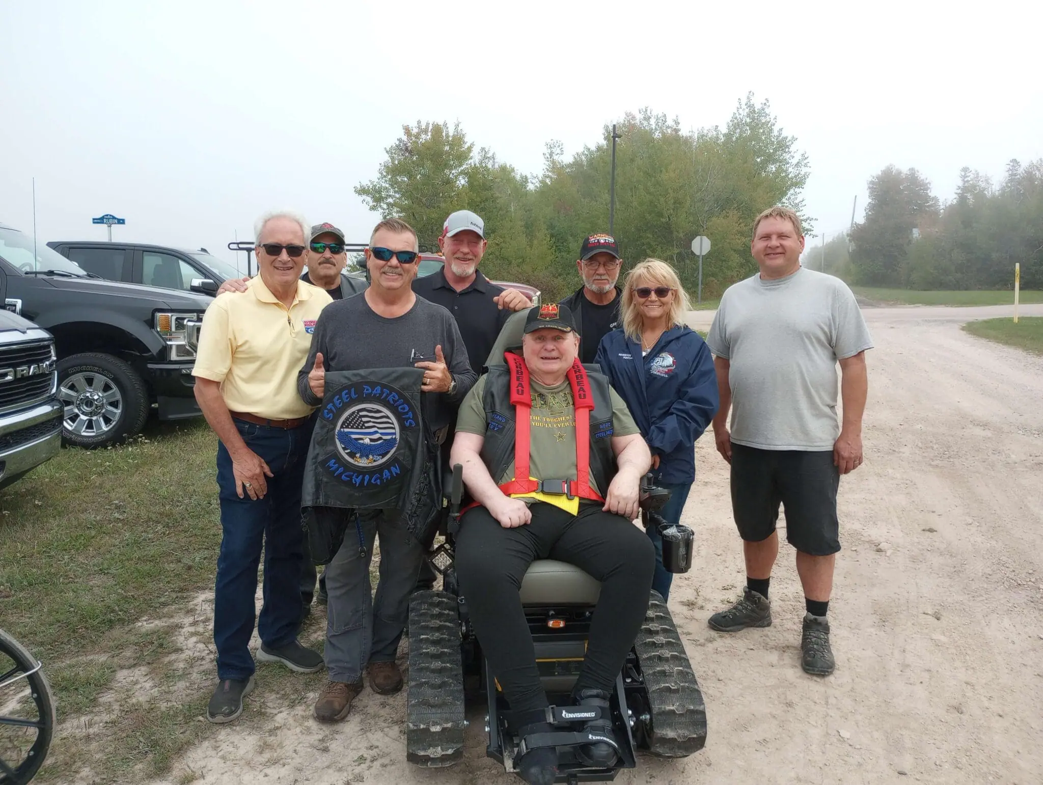 POAM Defender Mobility's donation to veteran Chris Giles.