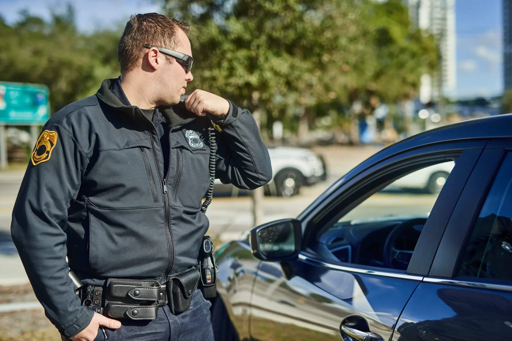 City of Wayne Police Officer on duty.