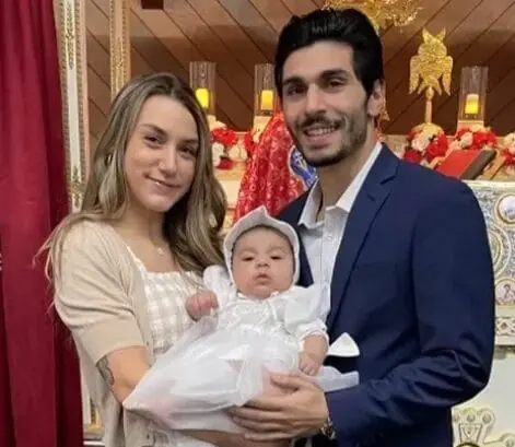 Sean, Lauren and baby Sofia Haddow