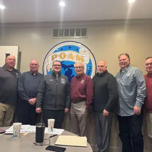 POAM Executive Board meets with Michigan Speaker of the House Matt Hall, Kalamazoo.