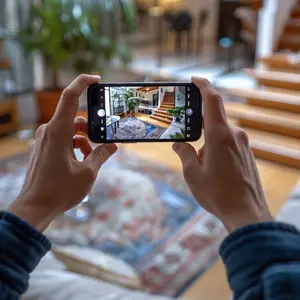 A person showcasing their home through smartphone | Importance of creating a home inventory to protect assets