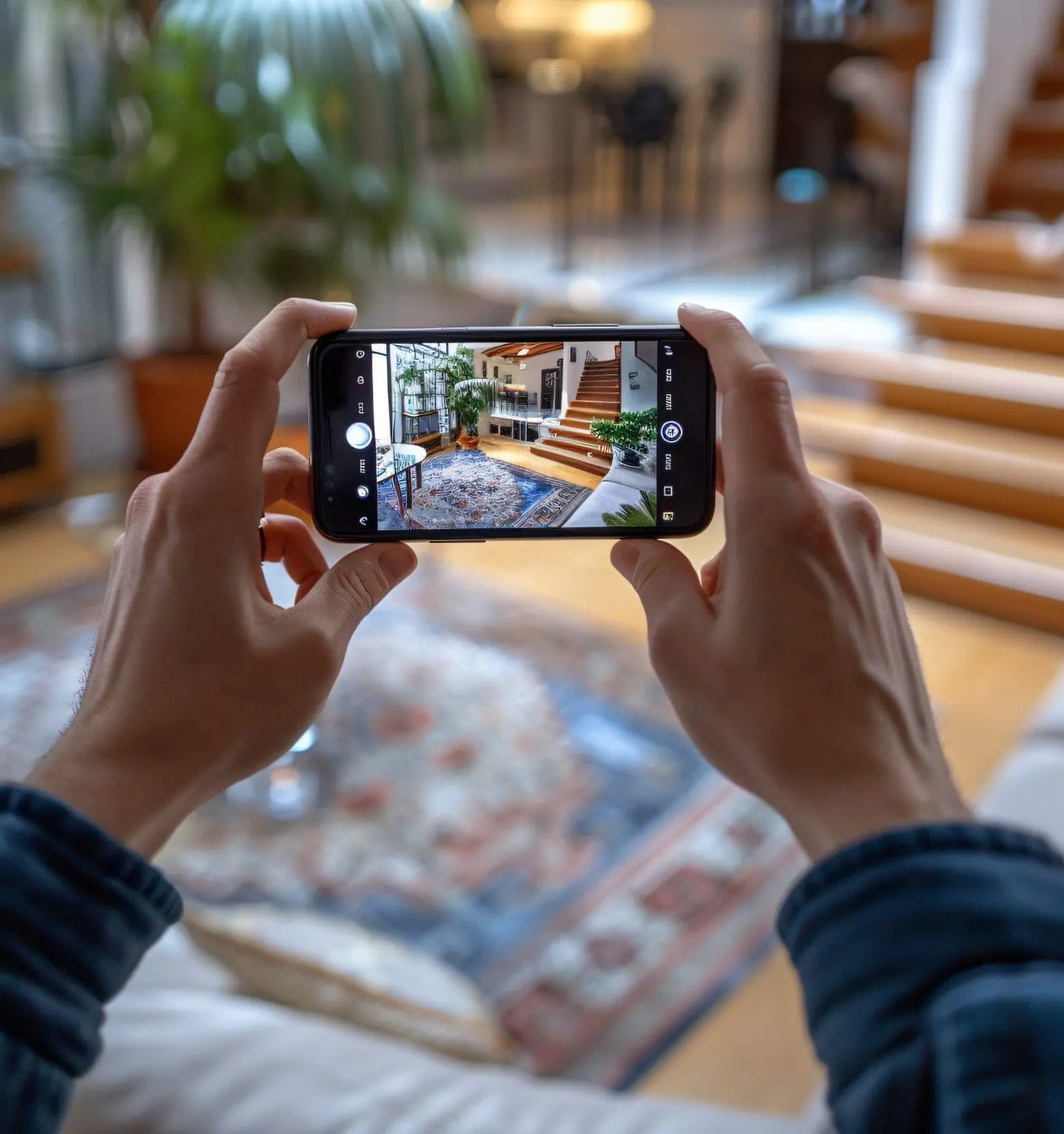 A person showcasing their home through smartphone | Importance of creating a home inventory to protect assets