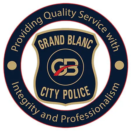 Police Officer In Grand Blanc, Department Logo